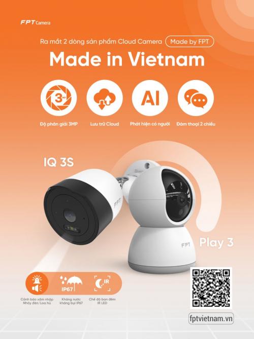 FPT Telecom ra mắt 2 dòng cloud camera mới IQ 3S và Play 3